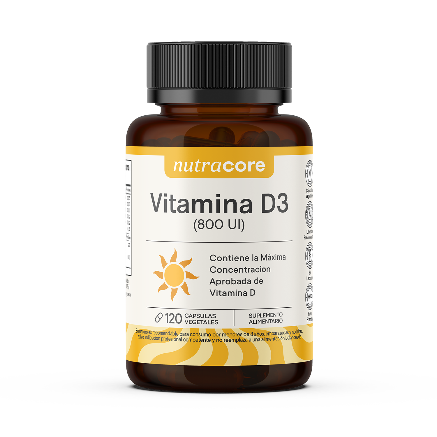 Vitamina D 800 UI 120 capsulas