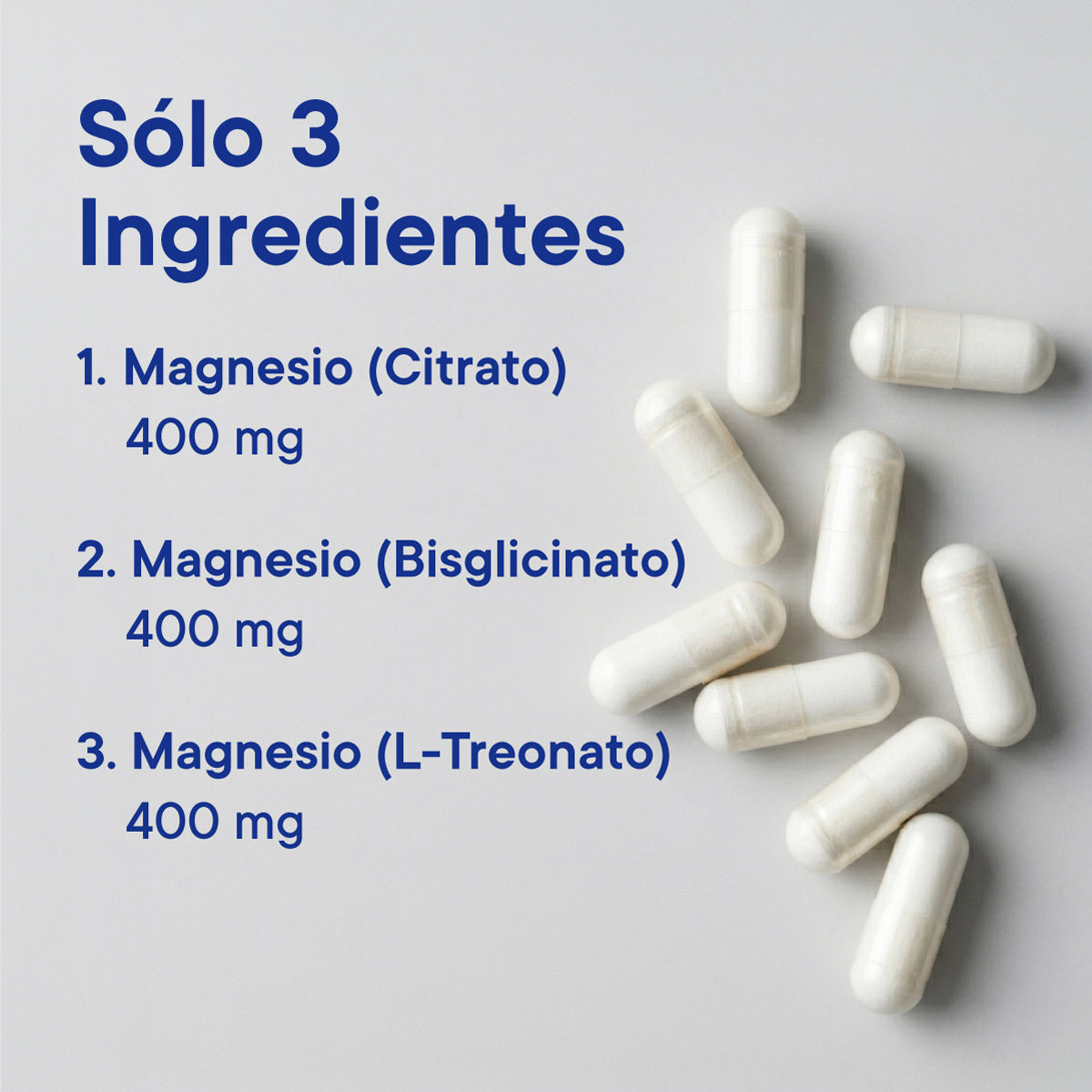 Mejor Magnesio Chile Citrato de Magnesio, Bisglicinato y L-Treonato.